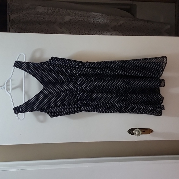 White House Black Market polka Dot Dress - Picture 2 of 8